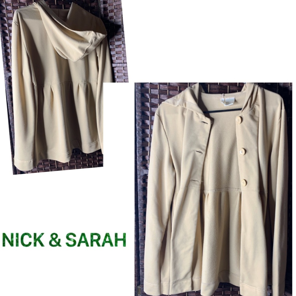 💛NICK & SARAH L HOODED BUTTON DOWN JACKET💛